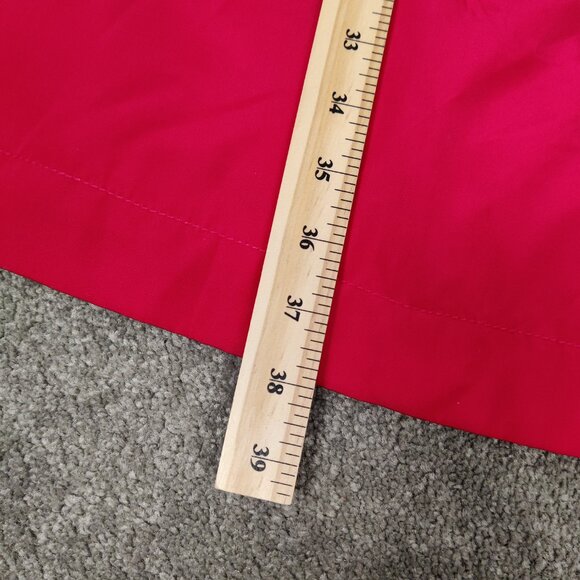 Liz Claiborne Women's Coat Size 2X Red Hooded Raincoat Zipper Snap Hooks Outdoor - Picture 7 of 8